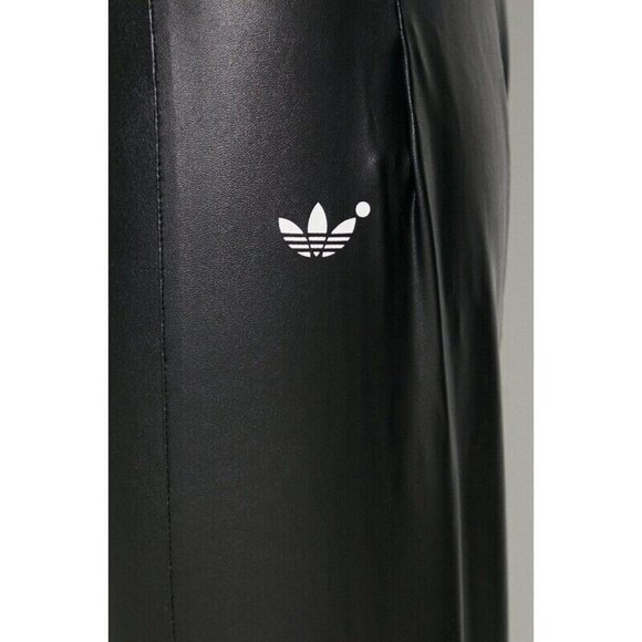 Adidas Blue Version IB4543 Faux Leather Stirrups Legging Black ( S ) - Picture 15 of 15